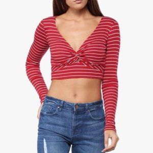 Forever 21 Striped Crop Top